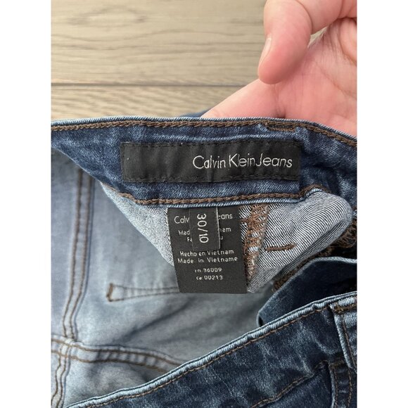 EUC Calvin Klein Women's Legging Jeans Size 10/30 Dark Wash Denim - Picture 4 of 5